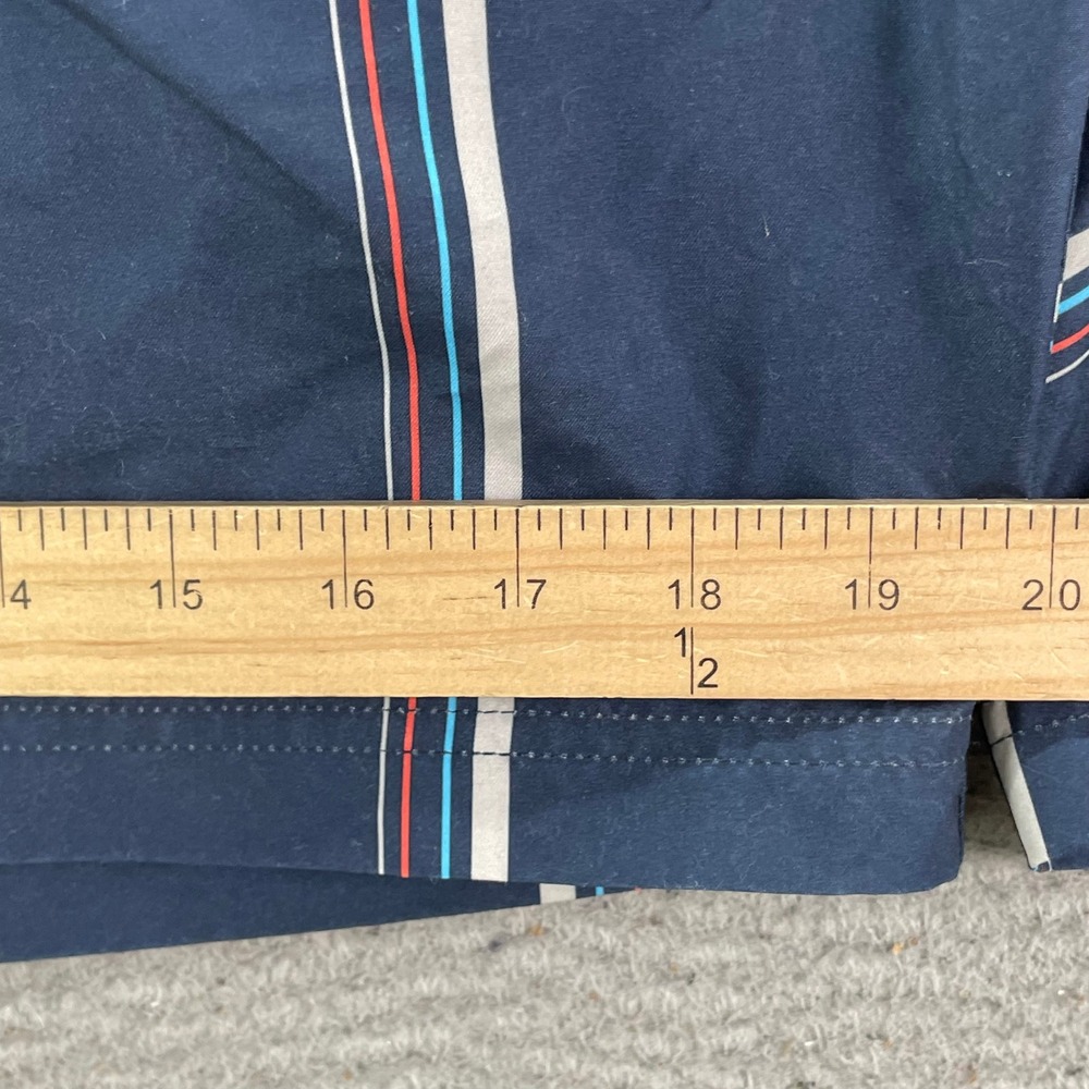 True Nation Board Short Women 6XL Navy Plaid Swim Trunks Cargo Pocket Big & Tall - Picture 5 of 11